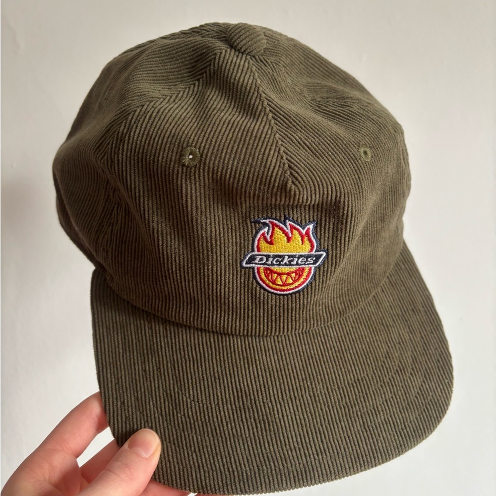 Dickies Olive Corduroy Baseball Cap